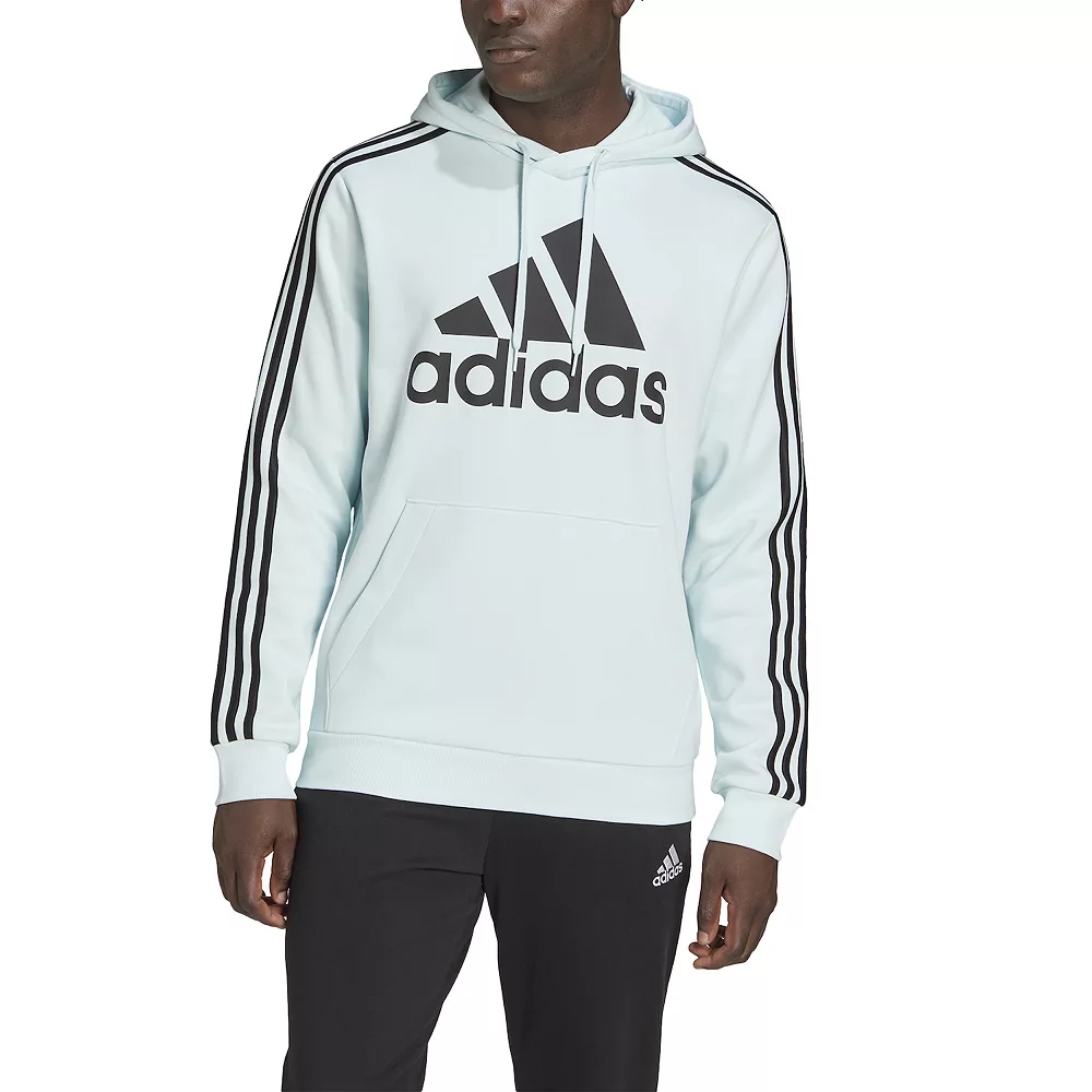 Men's adidas Essential Big Logo Fleece Hoodie 10 Men's adidas Essential Big Logo Fleece Hoodie - Image 8