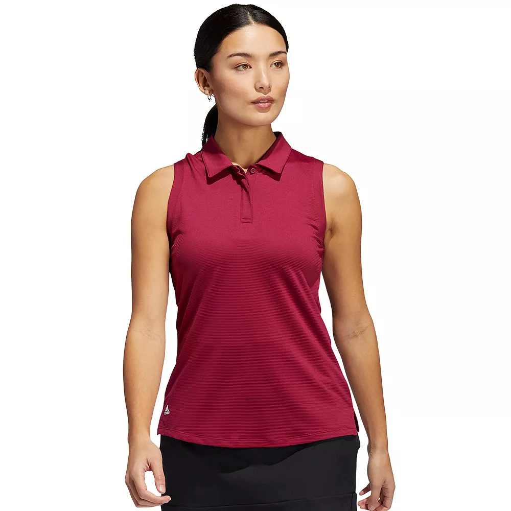 Women's adidas Sleeveless Polo Golf Shirt 3 Women's adidas Sleeveless Polo Golf Shirt